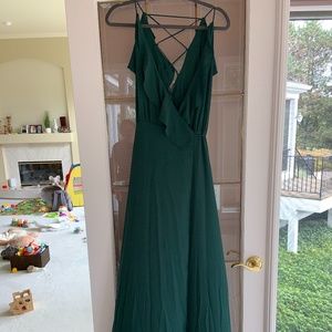 WAYF long green dress